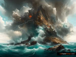 Tempestuous Cataclysm picture Surreal Art desktop background